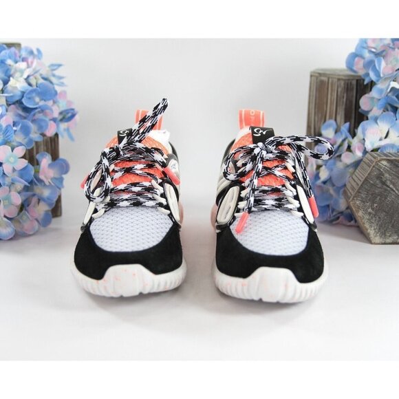 Sophia Webster Fly By Black Orange Neoprene Patent Leather Sneakers Size 37 NIB - Picture 6 of 9